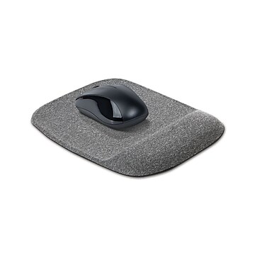 Staples Mouse Pad with Gel Wrist Rest, Gray