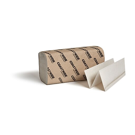 Coastwide Professional™ Recycled Multifold Paper Towels, 1Ply, 250