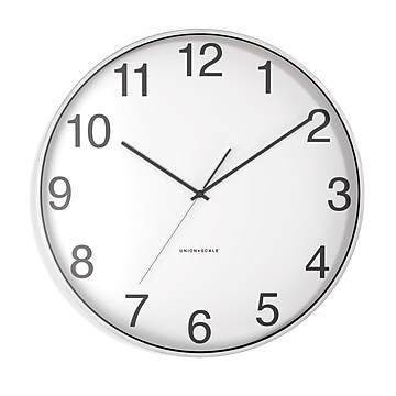 Essentials Wall Clock, Aluminum, 16" (UN57810)