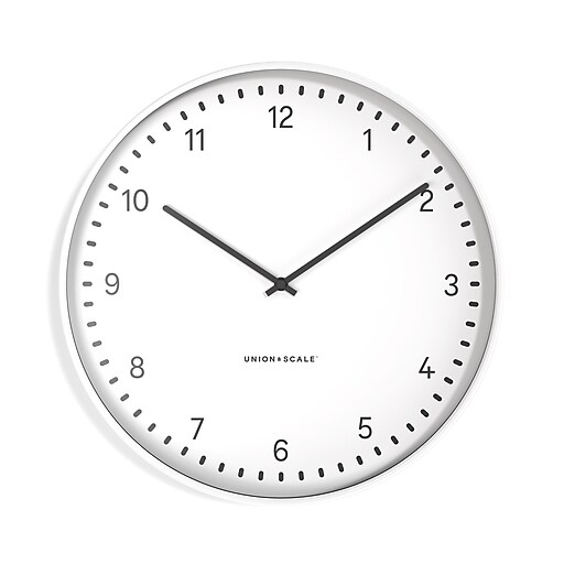 Union & Scale™ Essentials Wall Clock, Metal, 15" (UN58042) at Staples