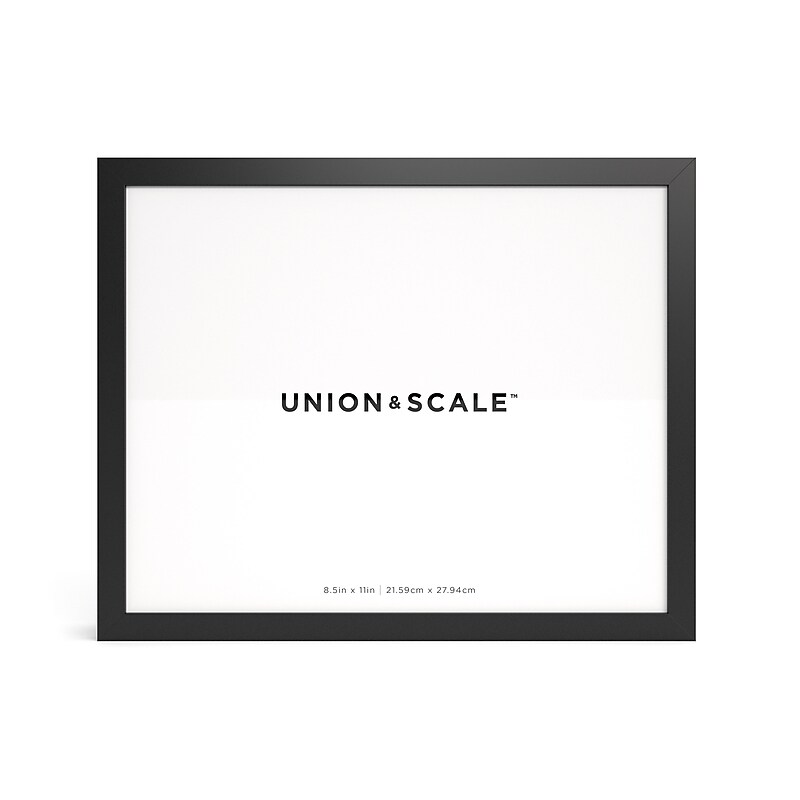 Union & Scale™ Essentials Wood Document Frame, Black (UN58039) image 1