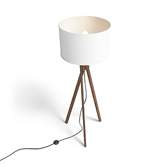 Union & Scale™ Essentials 57.5" Wood Floor Lamp with Drum Shade (UN58021)