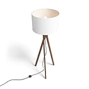 Union & Scale™ Essentials 57.5" Wood Floor Lamp with Drum Shade (UN58021)