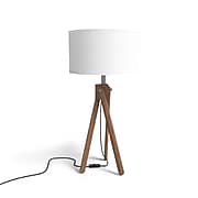 Union & Scale™ Essentials LED Table Lamp, Espresso/White (UN58020)