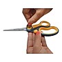 Westcott Titanium Bonded Non-Stick 8" Scissors, Adjustable Glide, Pointed Tip, Gray/Yellow (14849)~#|#~s1175245_sc7