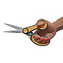 Westcott Titanium Bonded Non-Stick 8" Scissors, Adjustable Glide, Pointed Tip, Gray/Yellow (14849)~#|#~s1175246_sc7