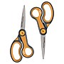 Westcott Titanium Bonded 8" Stainless Steel Multi-Purpose/Heavy Duty Scissor, Pointed Tip, Gray/Yellow, 2/Pack (16550)~#|#~s1175248_sc7