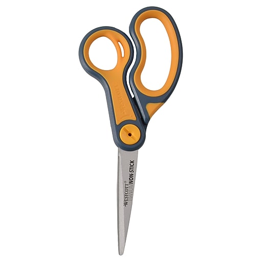 Westcott ExtremEdge Adjustable Tension Titanium Bonded Scissors, 9 Bent,  Gray (14669)