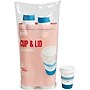 Perk™ Paper Cup & Lid Combo, 12 Oz., White/Blue, 50/Pack (PK54365)~#|#~s1176599_sc7