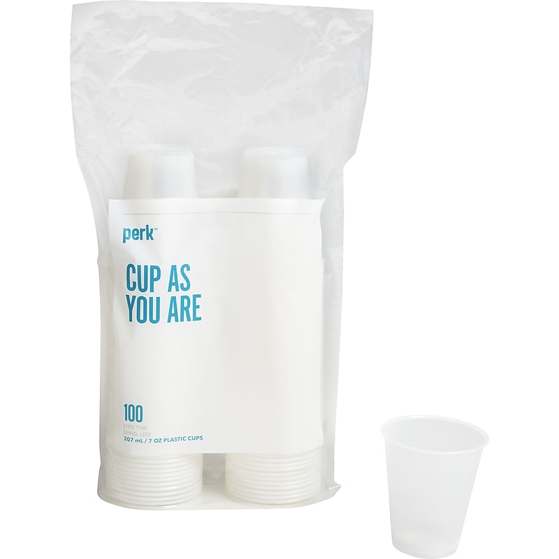 Perk™ Plastic Cold Cup, 7 Oz., Clear, 100/Pack (PK56332) image 1