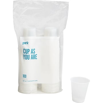 Perk™ Plastic Cold Cup, 7 Oz., Clear, 100/Pack (PK56332)
