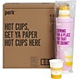 Perk™ Paper Hot Cup, 8 Oz., White/Yellow, 500/Carton (PK45592CT)~#|#~s1176622_sc7