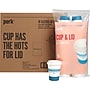 Perk™ Paper Cup & Lid Combo, 12 Oz., White/Blue, 500/Carton (PK54365CT)~#|#~s1176623_sc7