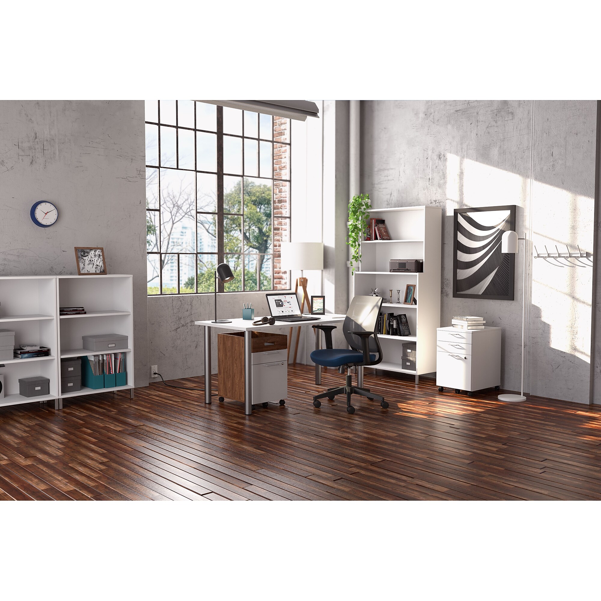 Union & Scale Staples UN56968 2-Drawer Vertical File Cabinet, Mobile/Pedestal Sansujyuku sansujyuku.com