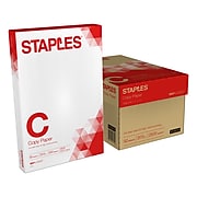 Staples Copy Paper, 11" x 17", 20 lbs., White, 500 Sheets/Ream, 5 Reams/Carton (512215)