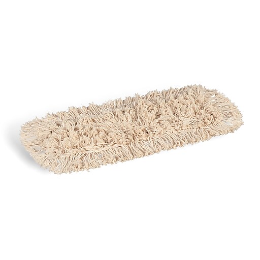 Coastwide Professional™ CutEnd Dust Mop Head, Cotton, 18" x 5", White