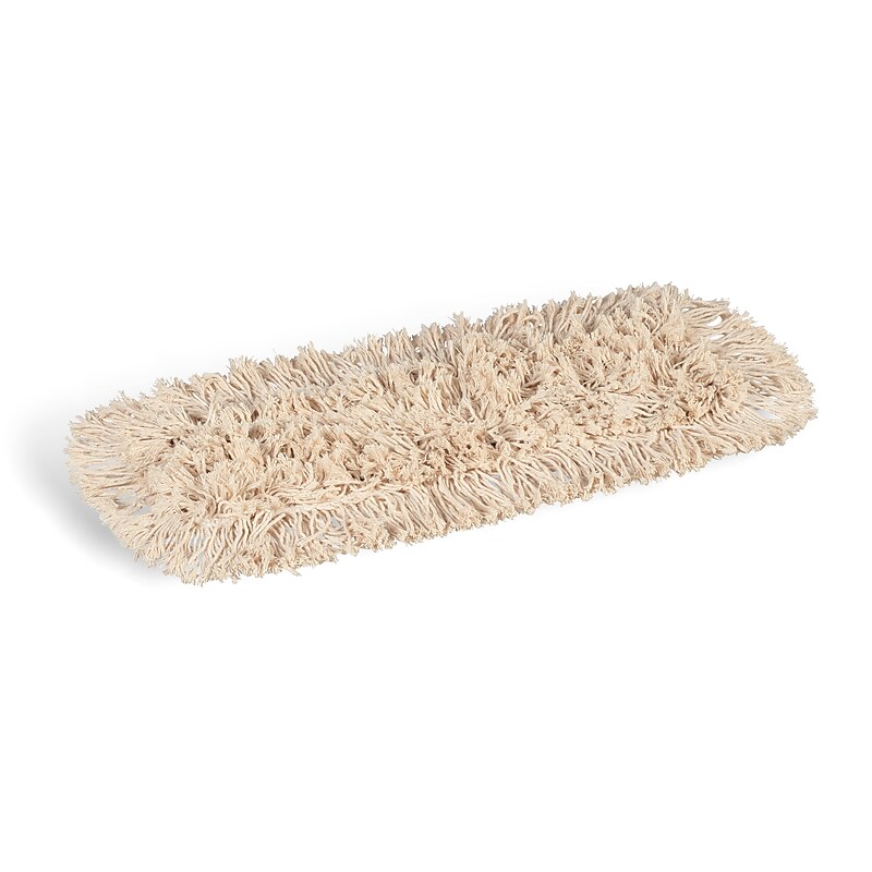Coastwide Professional™ Cut-End Dust Mop Head, Cotton, 18" x 5", White (CW56752) image 1