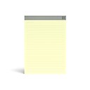TRU RED™ HEAVYWEIGHT PAD, LETTER, CANARY, WIDE-RULED