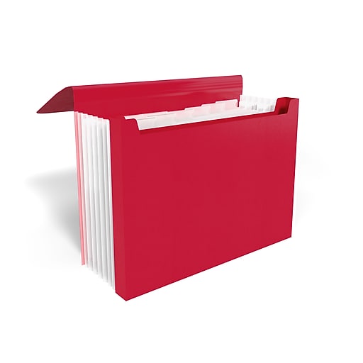 TR51850-US 51850 Details about   Staples 7 Pocket Vertical Expanding File Folder Letter Black 