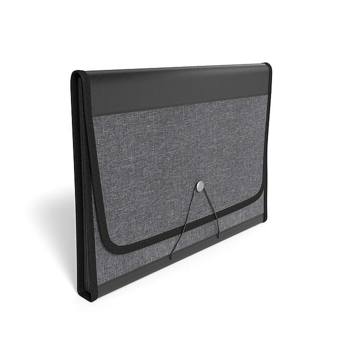TRU RED Accordion File, 7-Pocket, Letter Size, Black (TR51821
