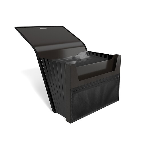 Staples 7 pocket expanding file folder with document case letter
