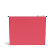 TRU RED™ Reinforced Hanging File Folders, 5-Tab, Letter Size, Blue/Green/Red/Orange/Yellow, 25/Box (TR18654)
