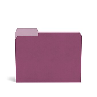 TRU RED™ File Folders, 3-Tab, Letter Size, Assorted Jewel Tone Colors, 24/Pack (TR58171)