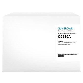 Guy Brown Remanufactured Black Standard Yield Toner Cartridge Replacement for HP 10 (Q2610A)