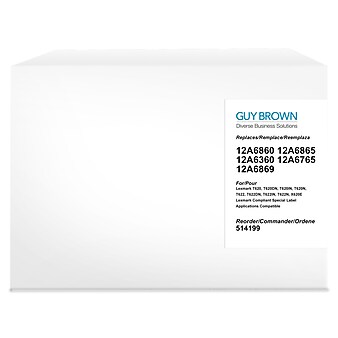 Guy Brown Remanufactured Black High Yield Toner Cartridge Replacement for Lexmark T620 (12A6865)