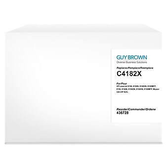 Guy Brown Remanufactured Black Standard Yield Toner Cartridge Replacement for HP 82X (C4182X)