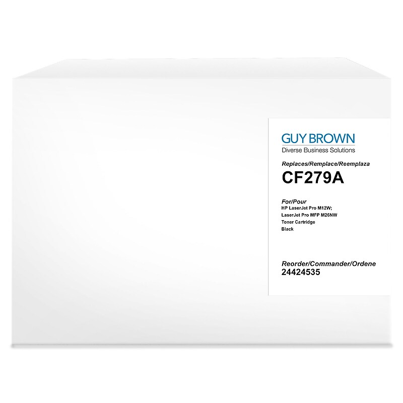 Guy Brown Remanufactured Black Standard Yield Toner Cartridge Replacement for HP 79A (CF279A) image 1