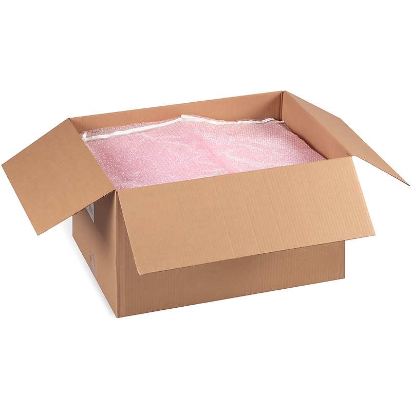 15" x 17.5" Self-Seal 3/16" Antistatic Bubble Bags, 50/Carton (ST53933) image 1