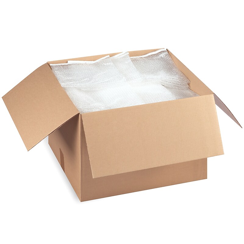 12" x 11.5" Self-Seal 3/16" Bubble Bags, 100/Carton (ST53982) image 1