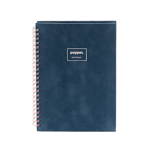 Poppin Velvet 1Subject Professional Notebooks, 6" x 8.25", Dotted, 40