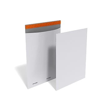 Coastwide Professional Self-Sealing Poly Mailer, 14" x 17", White, 100/Box (CW56582)