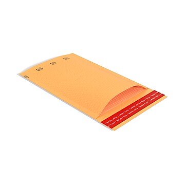 TRU RED™ 6.75" x 9" Self-Seal Bubble Mailer, #0, Brown, 25/Carton (TR56645B)