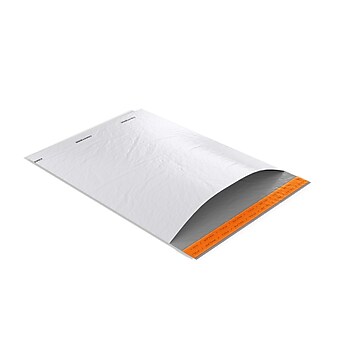 Coastwide Professional Self-Sealing Poly Mailer, 12" x 15.5", White, 100/Pack (CW56606)