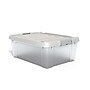 Staples 46.8 Qt. Storage Bin with Latching Lid, Plastic, Clear (250279)~#|#~s1179880_sc7