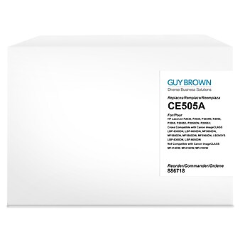 Guy Brown Remanufactured Black Standard Yield Toner Cartridge Replacement for HP 05 / Canon 119 II (CE505A/3479B001)