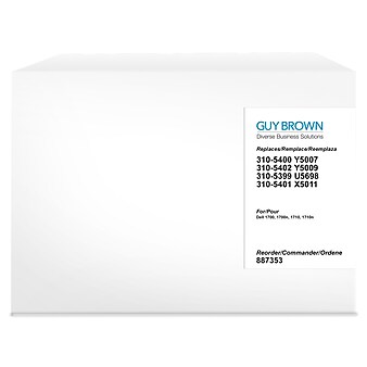 Guy Brown Remanufactured Black High Yield Toner Cartridge Replacement for Lexmark E340 (34015HA)