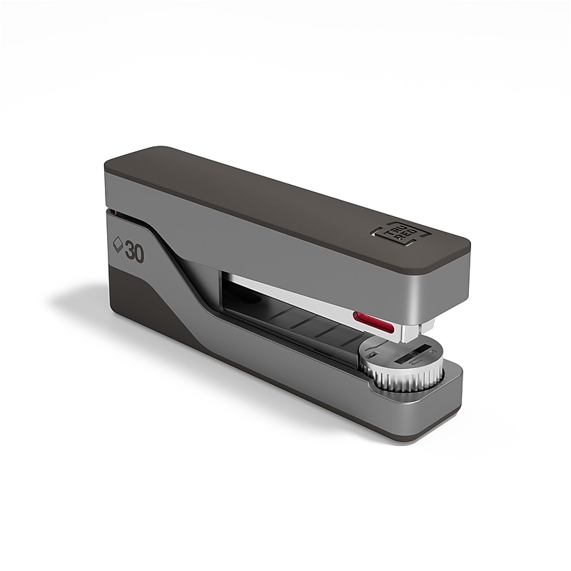 TRU RED™ Premium Desktop Stapler, 30-Sheet Capacity, Gray/Red (TR58078) image 1