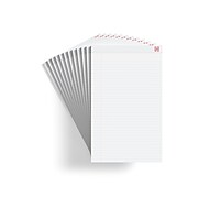 TRU RED™ Notepad, 8.5" x 11.75", Wide Ruled, White, 50 Sheets/Pad, 72 Pads/Pack (23643CT)