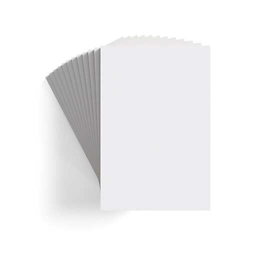 Staples Notepad, 4" x 6", Unruled, White, 100 Sheets/Pad, Dozen Pads