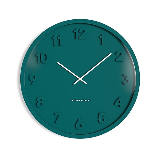 Union & Scale™ Essentials Wall Clock, Plastic, 13" (UN57803) Staples