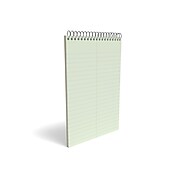 TRU RED™ Steno Pads, 6" x 9", Gregg Ruled, Green, 80 Sheets/Pad, 72 Pads/Carton (TR57353CT)