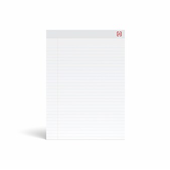 TRU RED™ Notepad, 8.5" x 11.75", Wide Ruled, White, 50 Sheets/Pad, Dozen Pads/Pack (TR58188)