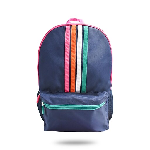 Pep Rally Backpack, Stripes, Multicolor (58783) at Staples