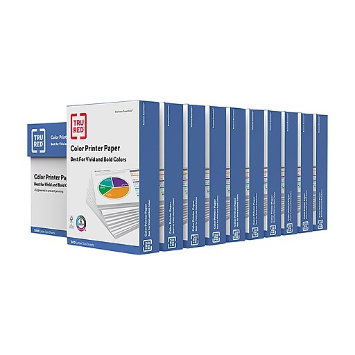 TRU RED™ 8.5" x 11" Multipurpose Paper, 20 lbs., 96 Brightness, 500