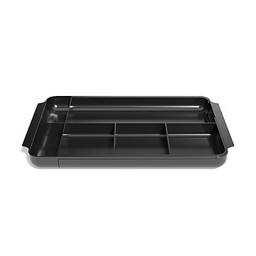 Officemate 9-Compartment Plastic Drawer Organizer, Black (OIC26032