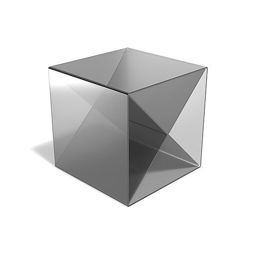 TRU RED™ 6" Plastic Desk Shelf, Smoke (TR58202) Staples